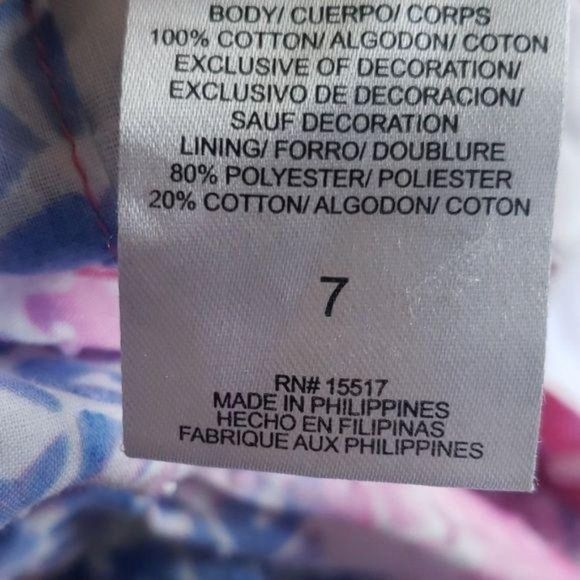 Penelope and Mack Girls Pink White Abstract Print Sleeveless Dress Size 7 - Picture 8 of 8